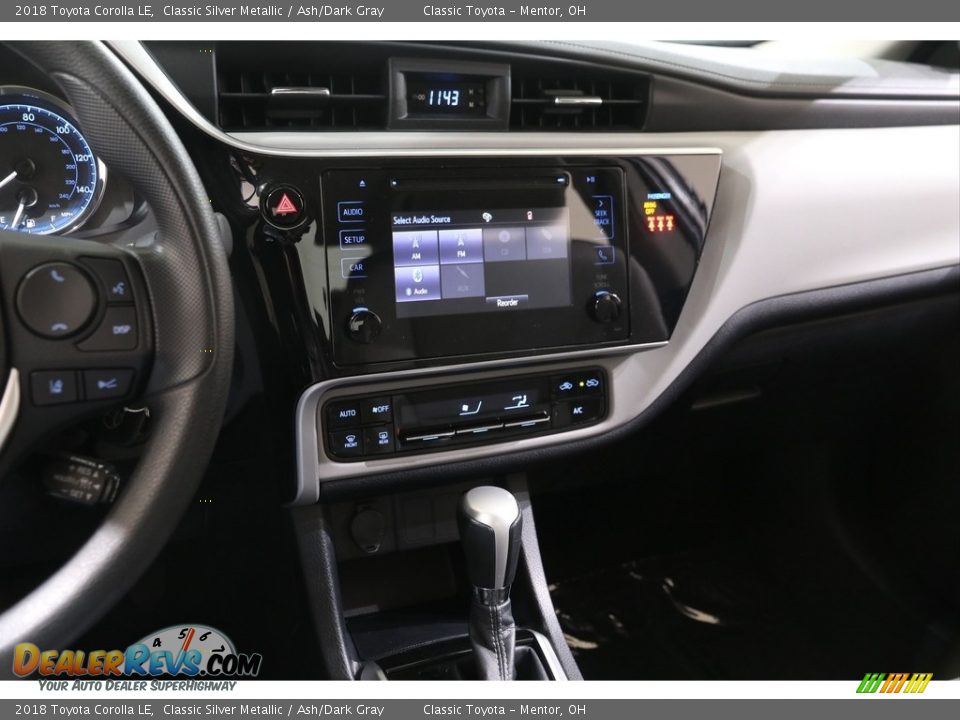2018 Toyota Corolla LE Classic Silver Metallic / Ash/Dark Gray Photo #9