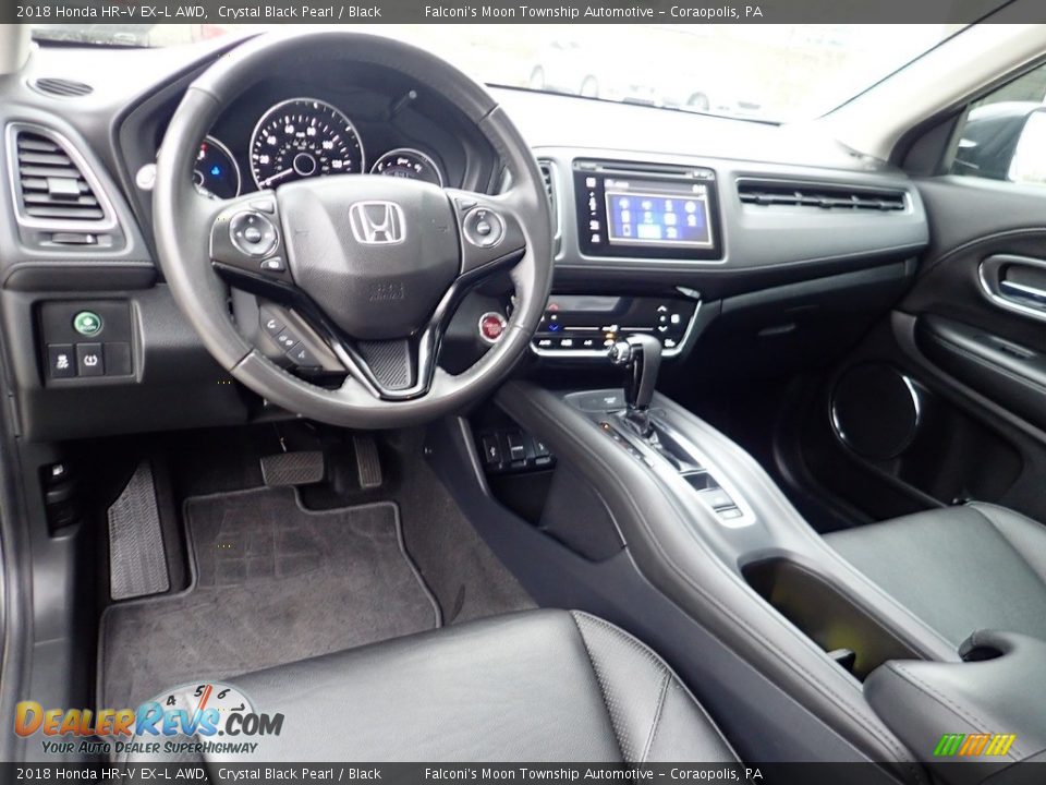 Black Interior - 2018 Honda HR-V EX-L AWD Photo #17
