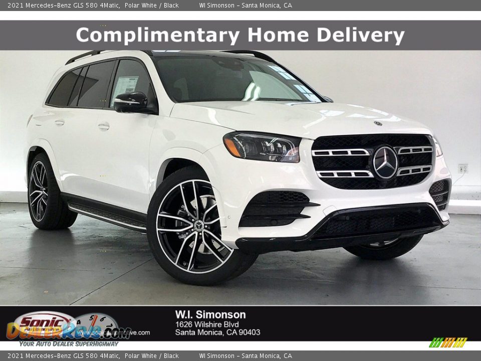 2021 Mercedes-Benz GLS 580 4Matic Polar White / Black Photo #1