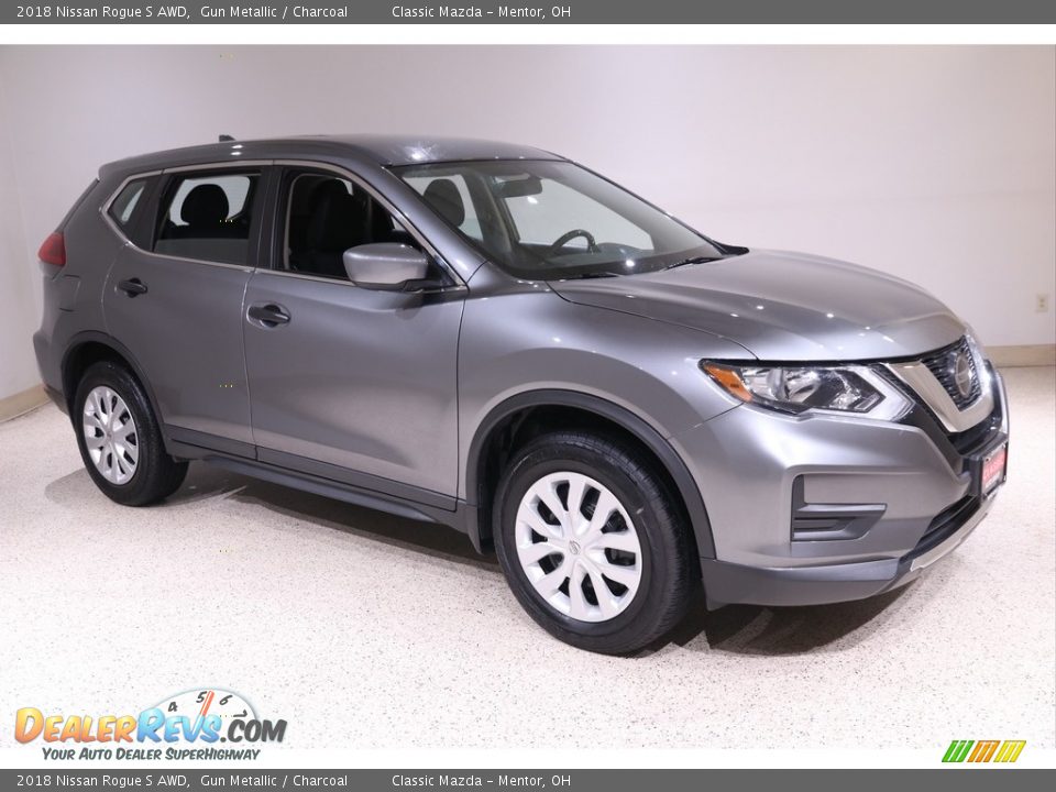 2018 Nissan Rogue S AWD Gun Metallic / Charcoal Photo #1