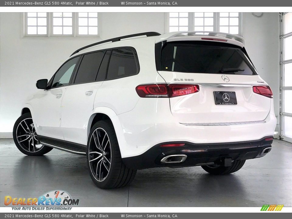 2021 Mercedes-Benz GLS 580 4Matic Polar White / Black Photo #2