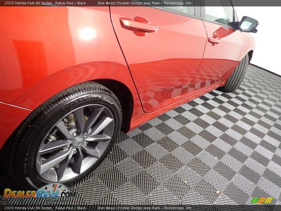 2020 Honda Civic EX Sedan Rallye Red / Black Photo #17