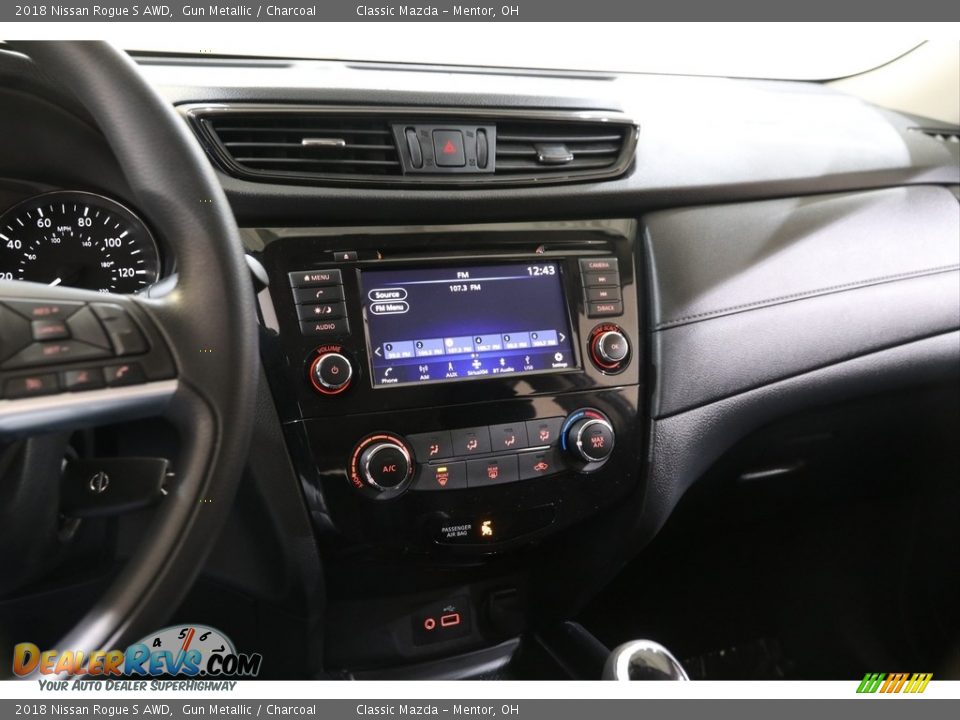 2018 Nissan Rogue S AWD Gun Metallic / Charcoal Photo #9