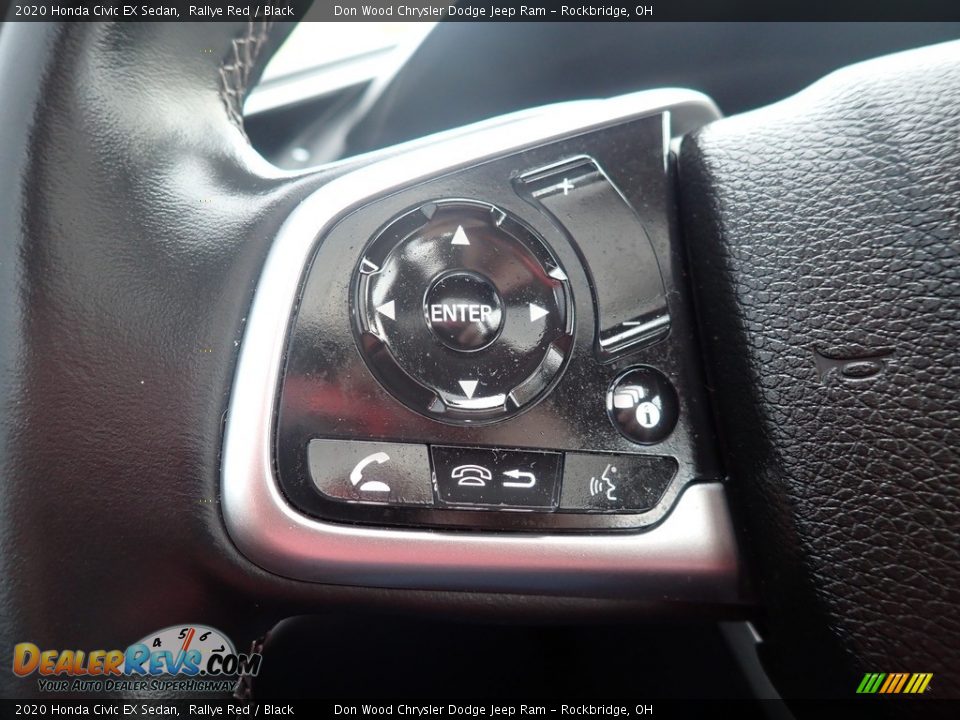 2020 Honda Civic EX Sedan Rallye Red / Black Photo #25