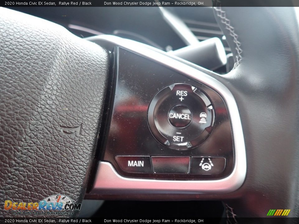 2020 Honda Civic EX Sedan Rallye Red / Black Photo #26