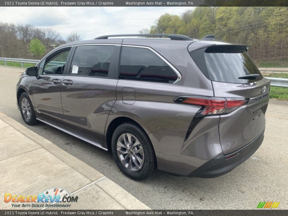 2021 Toyota Sienna LE Hybrid Predawn Gray Mica / Graphite Photo #2