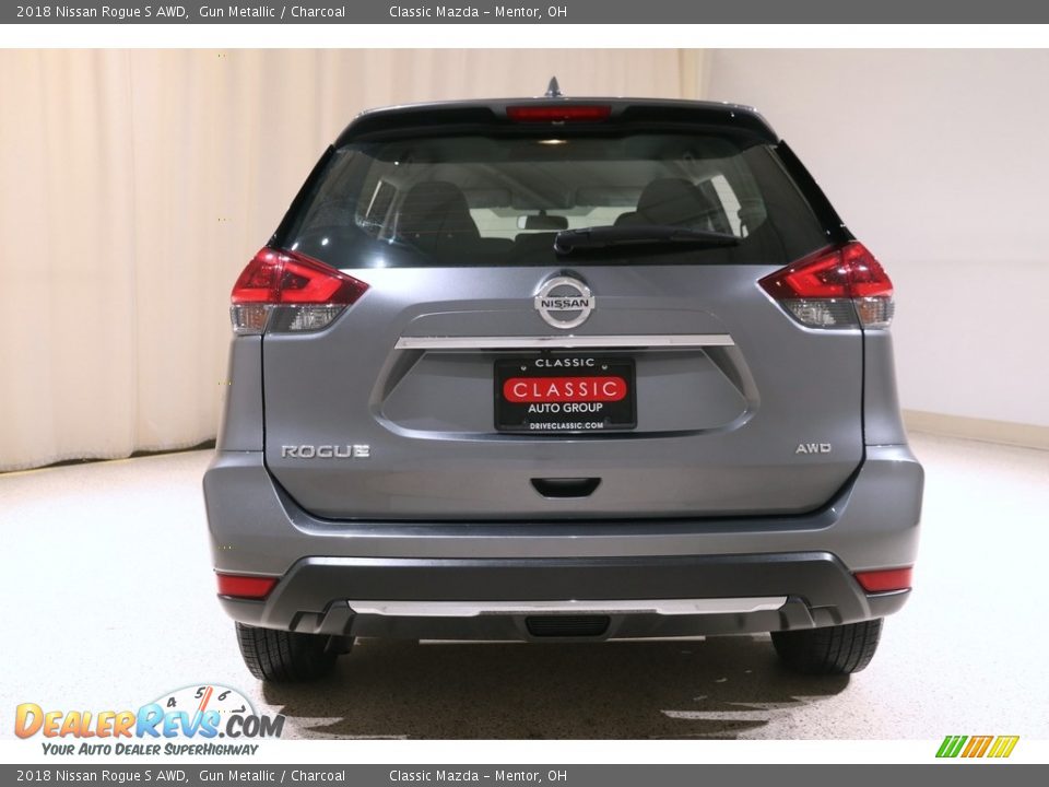 2018 Nissan Rogue S AWD Gun Metallic / Charcoal Photo #16