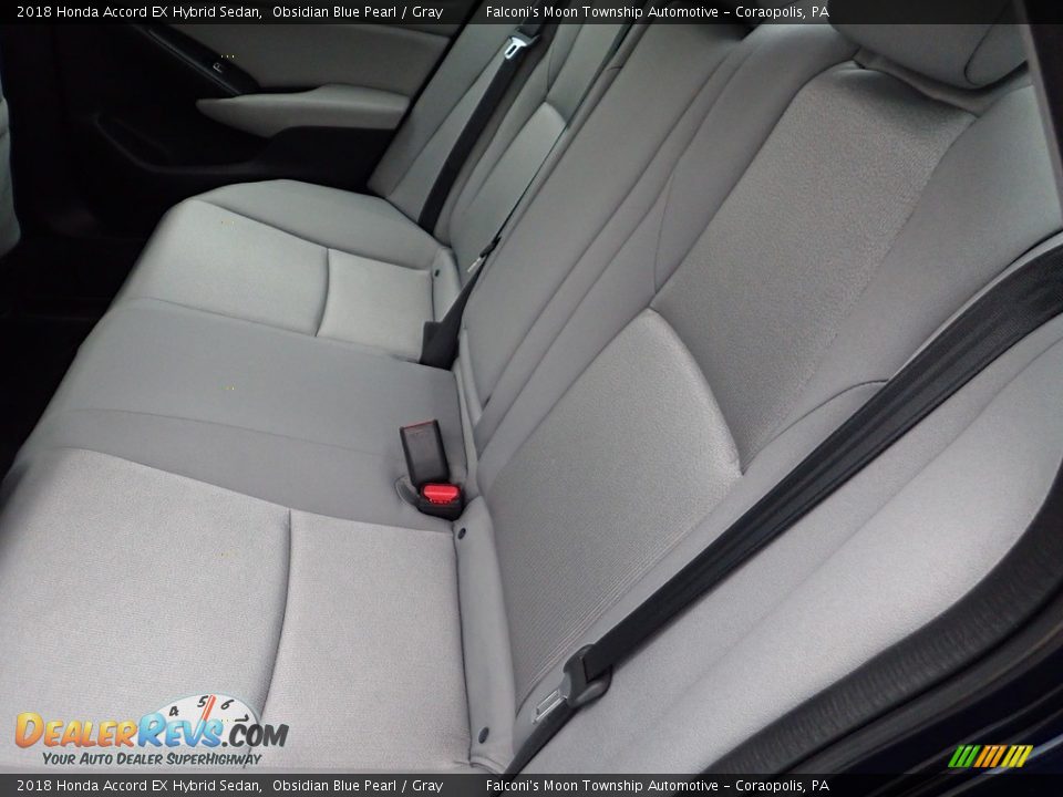 2018 Honda Accord EX Hybrid Sedan Obsidian Blue Pearl / Gray Photo #15
