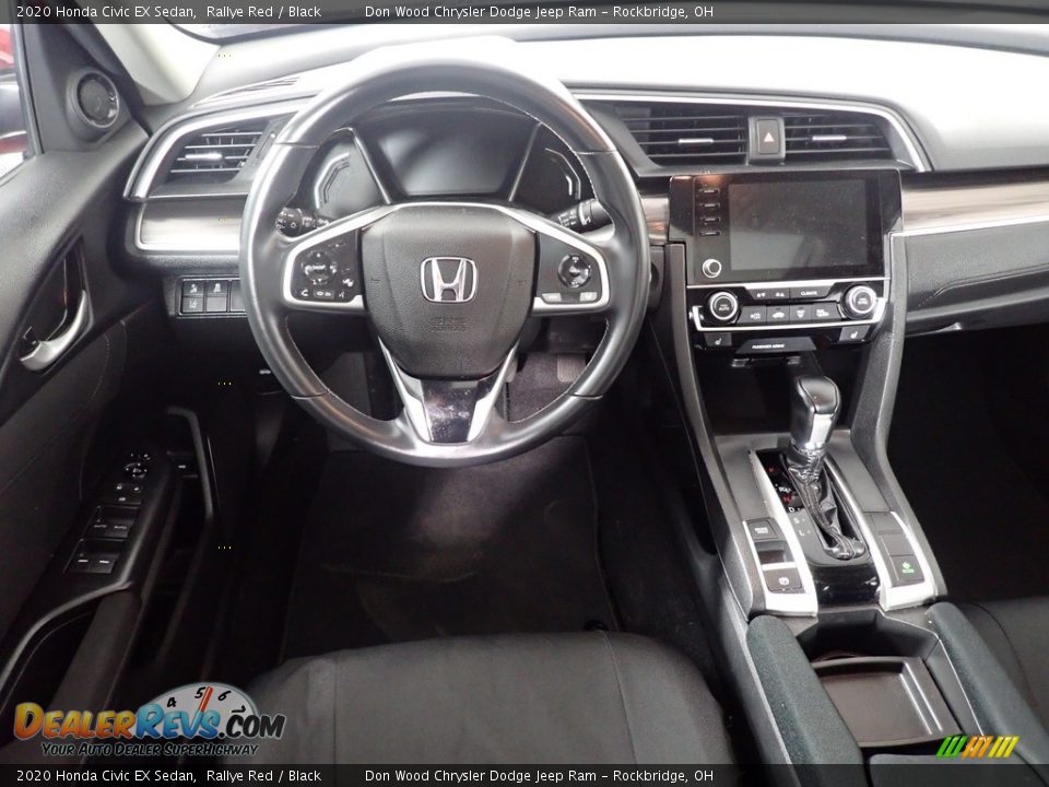 2020 Honda Civic EX Sedan Rallye Red / Black Photo #35