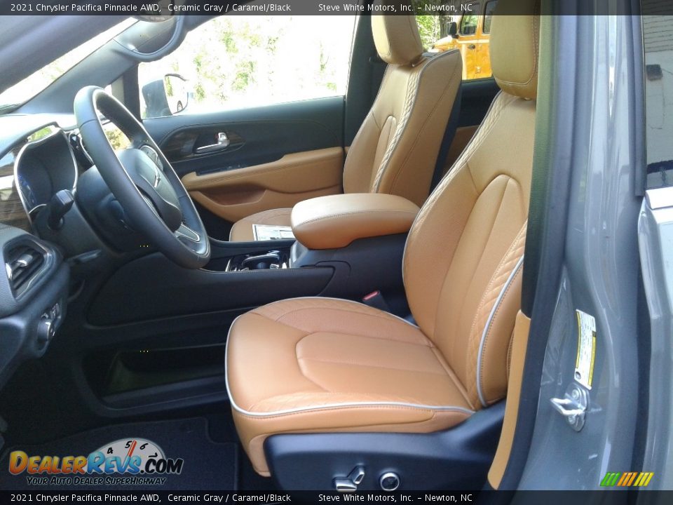 Caramel/Black Interior - 2021 Chrysler Pacifica Pinnacle AWD Photo #12