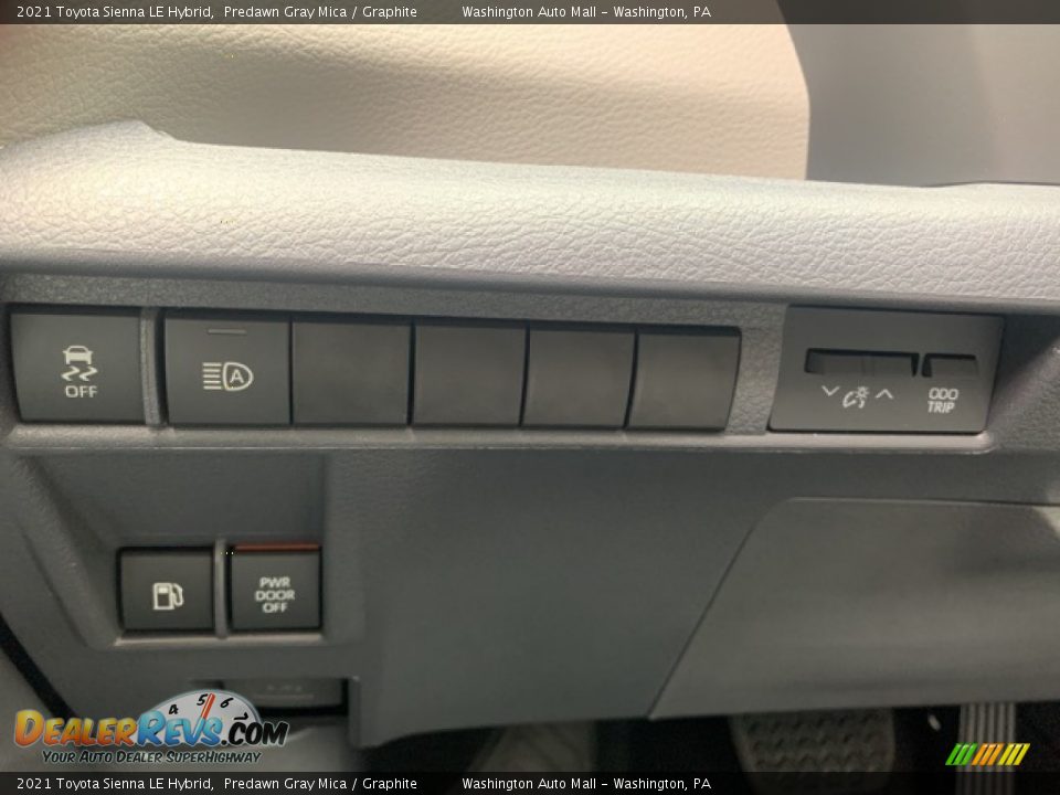 2021 Toyota Sienna LE Hybrid Predawn Gray Mica / Graphite Photo #16