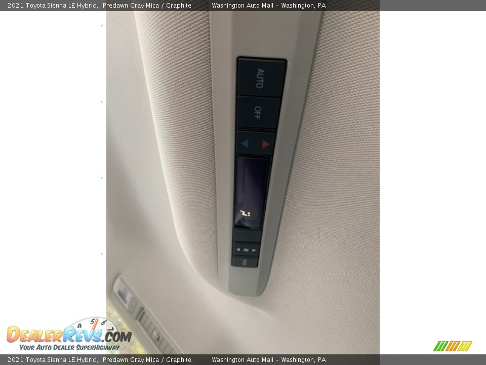 2021 Toyota Sienna LE Hybrid Predawn Gray Mica / Graphite Photo #25