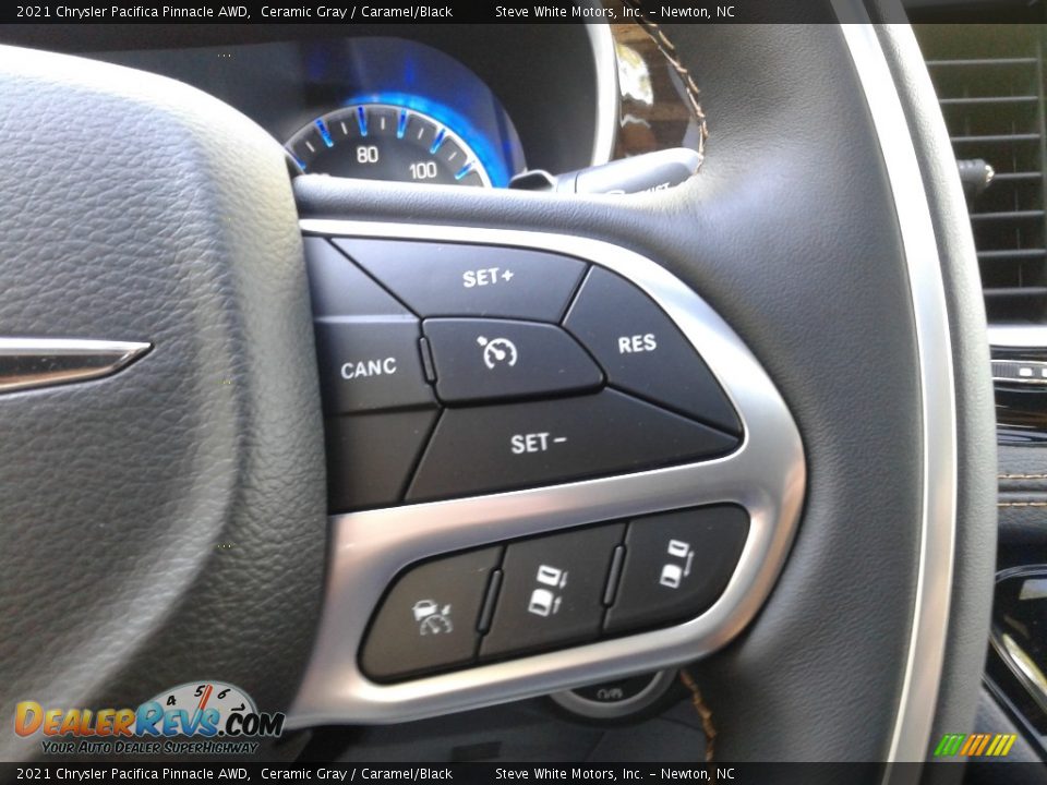 2021 Chrysler Pacifica Pinnacle AWD Ceramic Gray / Caramel/Black Photo #27