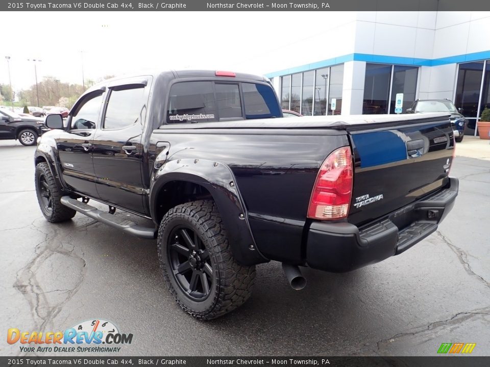 2015 Toyota Tacoma V6 Double Cab 4x4 Black / Graphite Photo #4