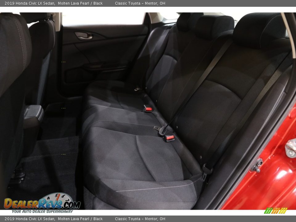 2019 Honda Civic LX Sedan Molten Lava Pearl / Black Photo #15