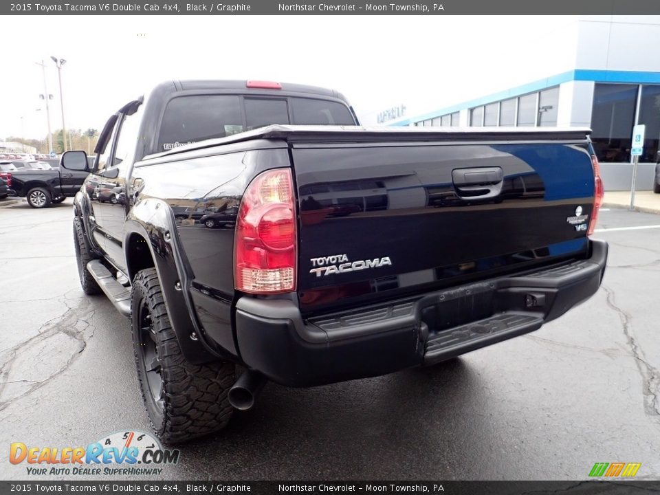 2015 Toyota Tacoma V6 Double Cab 4x4 Black / Graphite Photo #5