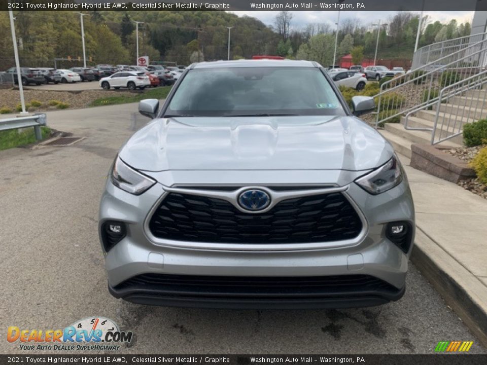 2021 Toyota Highlander Hybrid LE AWD Celestial Silver Metallic / Graphite Photo #12