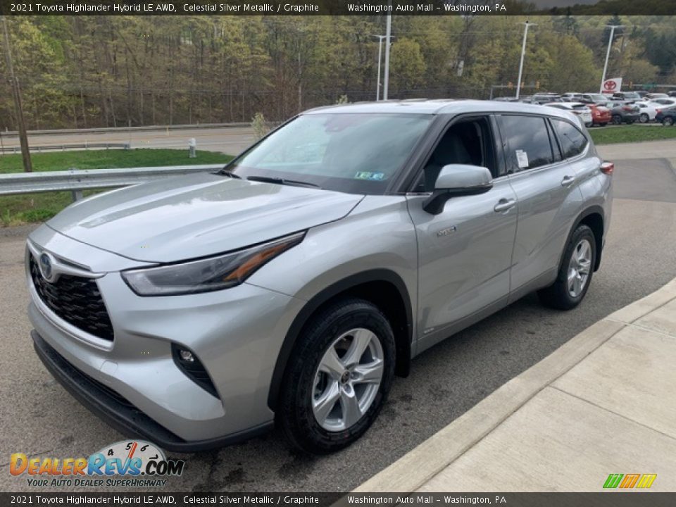 2021 Toyota Highlander Hybrid LE AWD Celestial Silver Metallic / Graphite Photo #13