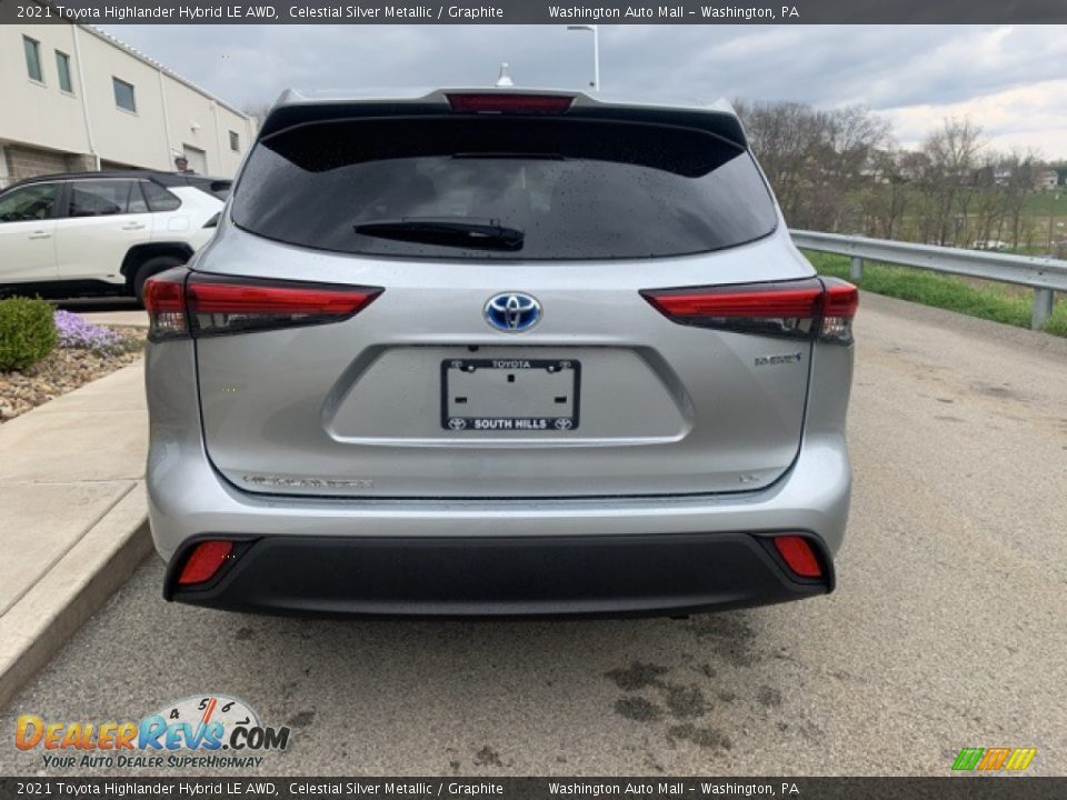 2021 Toyota Highlander Hybrid LE AWD Celestial Silver Metallic / Graphite Photo #14