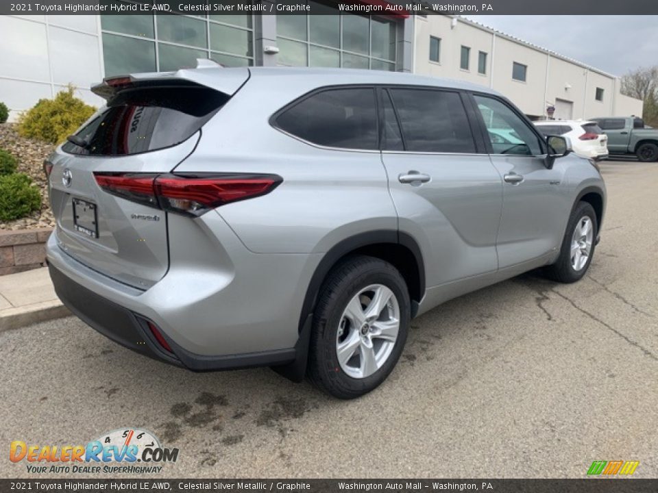 2021 Toyota Highlander Hybrid LE AWD Celestial Silver Metallic / Graphite Photo #15