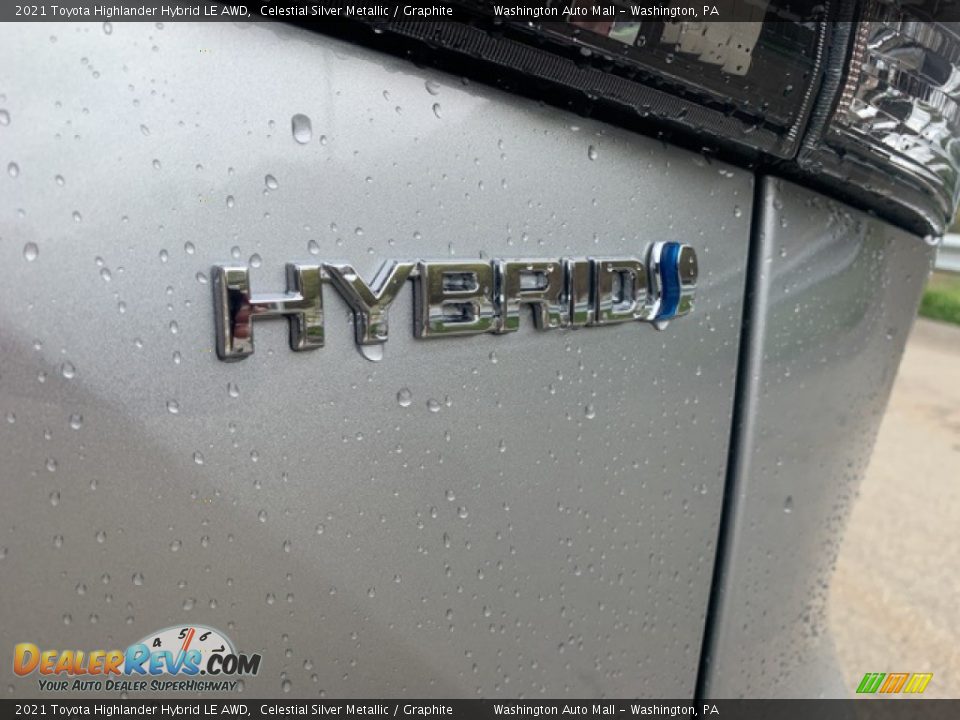 2021 Toyota Highlander Hybrid LE AWD Celestial Silver Metallic / Graphite Photo #18