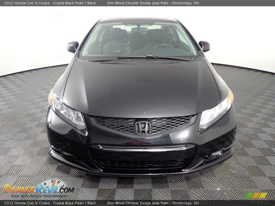 2012 Honda Civic Si Coupe Crystal Black Pearl / Black Photo #5