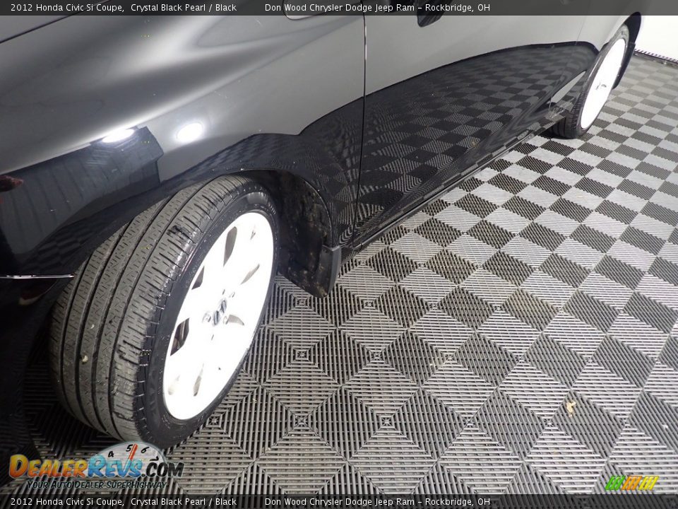 2012 Honda Civic Si Coupe Crystal Black Pearl / Black Photo #9