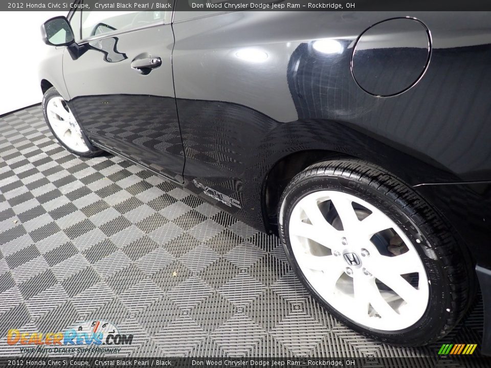 2012 Honda Civic Si Coupe Crystal Black Pearl / Black Photo #10