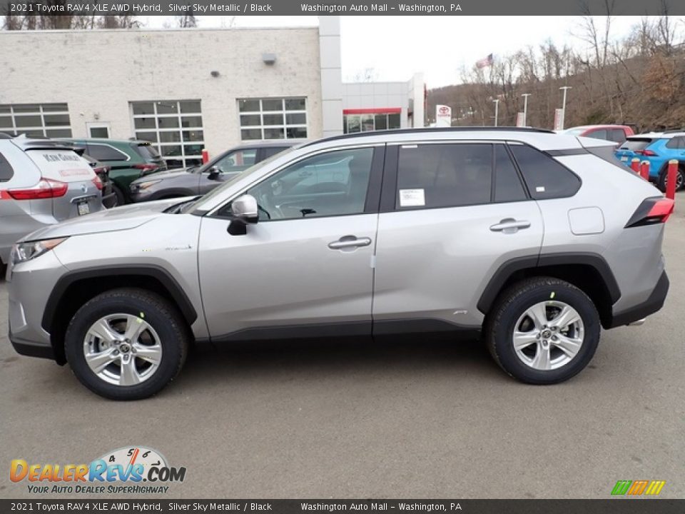 2021 Toyota RAV4 XLE AWD Hybrid Silver Sky Metallic / Black Photo #7