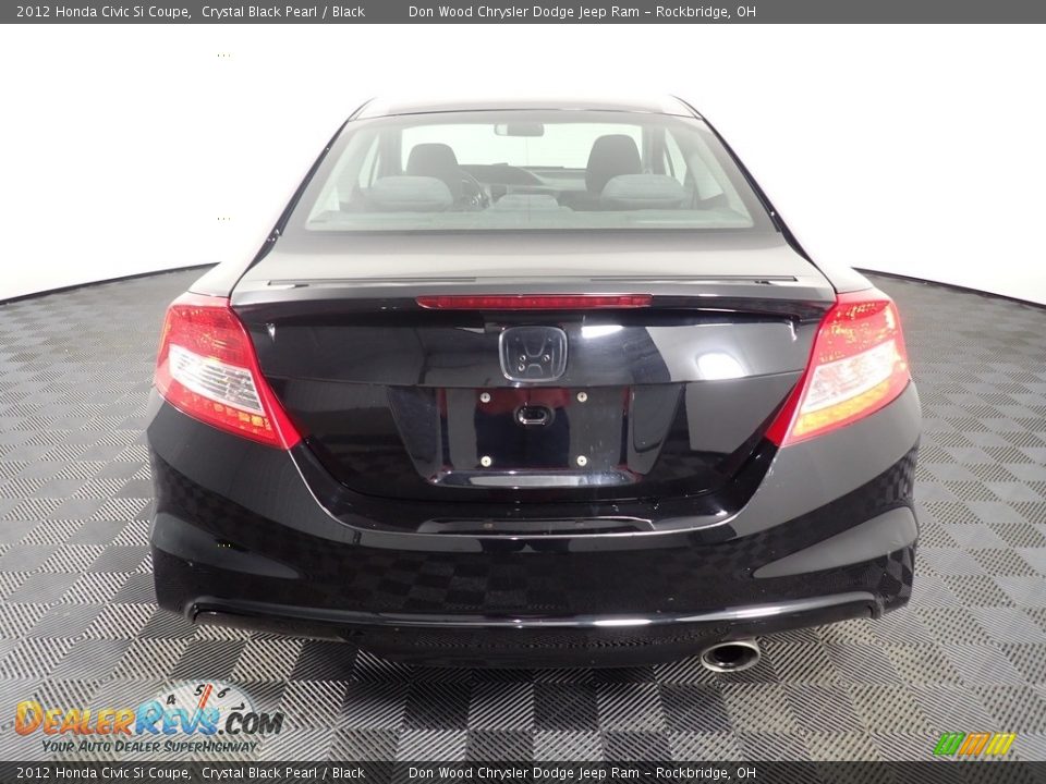 2012 Honda Civic Si Coupe Crystal Black Pearl / Black Photo #12