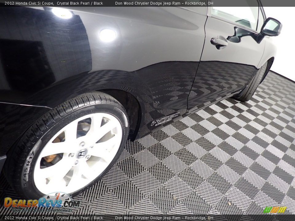 2012 Honda Civic Si Coupe Crystal Black Pearl / Black Photo #16
