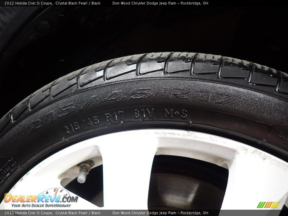 2012 Honda Civic Si Coupe Crystal Black Pearl / Black Photo #17