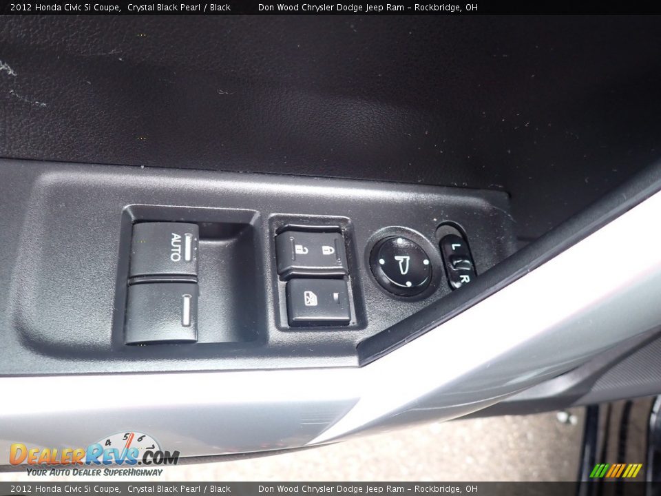 2012 Honda Civic Si Coupe Crystal Black Pearl / Black Photo #18