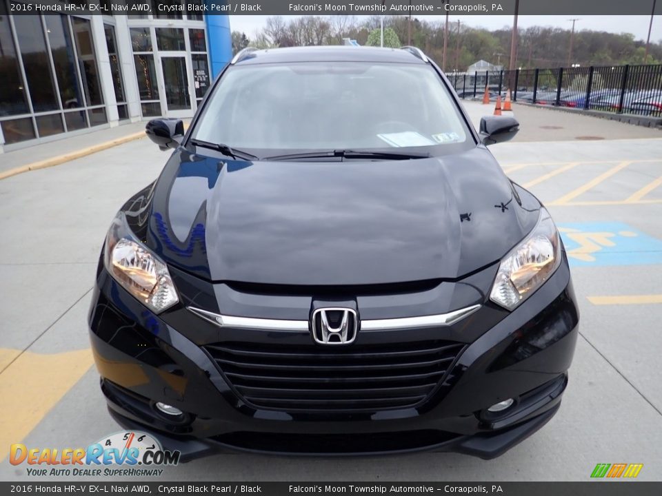 2016 Honda HR-V EX-L Navi AWD Crystal Black Pearl / Black Photo #8