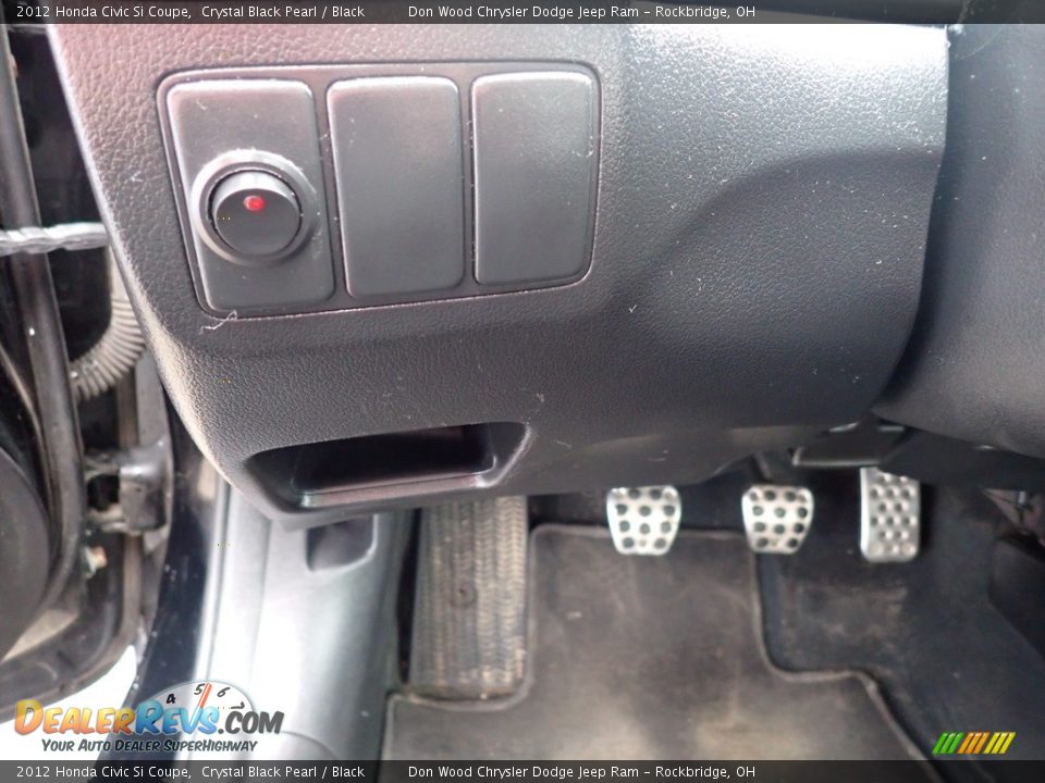 2012 Honda Civic Si Coupe Crystal Black Pearl / Black Photo #19