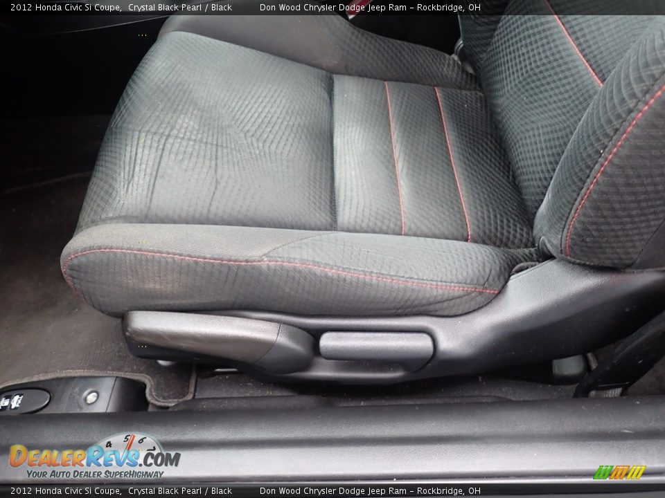 2012 Honda Civic Si Coupe Crystal Black Pearl / Black Photo #20