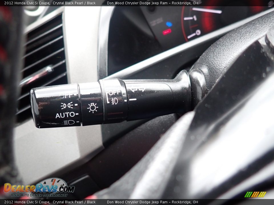 2012 Honda Civic Si Coupe Crystal Black Pearl / Black Photo #23