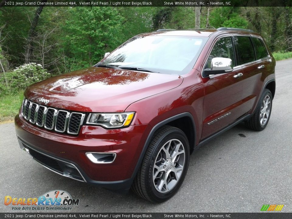 2021 Jeep Grand Cherokee Limited 4x4 Velvet Red Pearl / Light Frost Beige/Black Photo #2