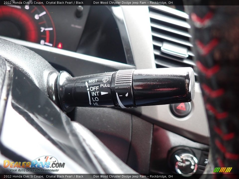 2012 Honda Civic Si Coupe Crystal Black Pearl / Black Photo #26