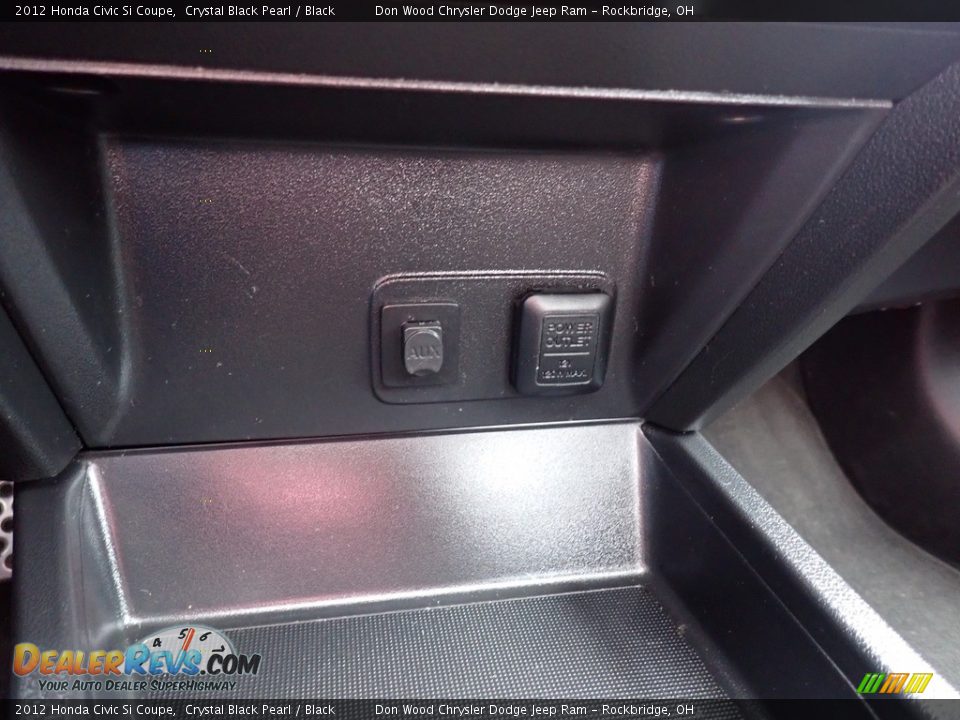 2012 Honda Civic Si Coupe Crystal Black Pearl / Black Photo #28