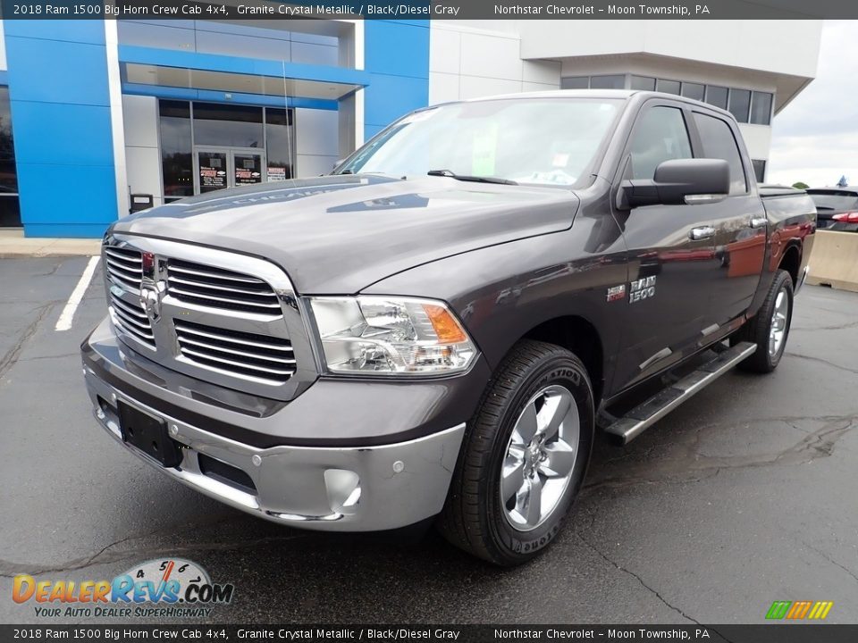 2018 Ram 1500 Big Horn Crew Cab 4x4 Granite Crystal Metallic / Black/Diesel Gray Photo #2
