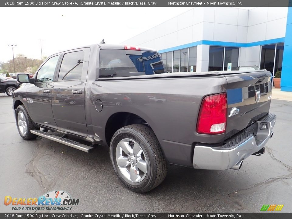 2018 Ram 1500 Big Horn Crew Cab 4x4 Granite Crystal Metallic / Black/Diesel Gray Photo #4