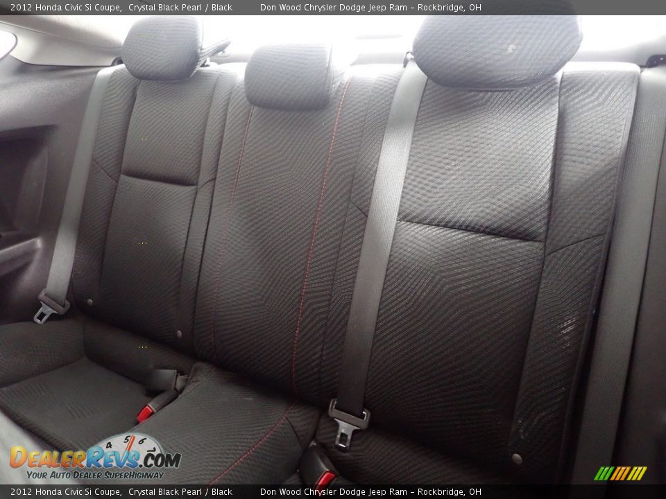 2012 Honda Civic Si Coupe Crystal Black Pearl / Black Photo #31
