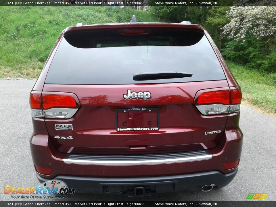 2021 Jeep Grand Cherokee Limited 4x4 Velvet Red Pearl / Light Frost Beige/Black Photo #7