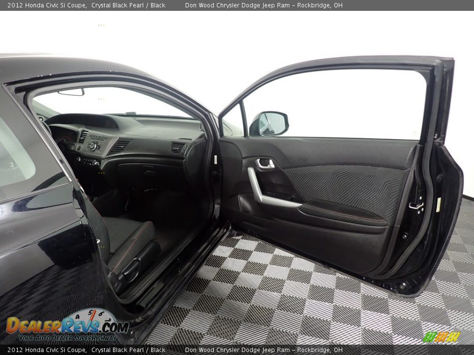 2012 Honda Civic Si Coupe Crystal Black Pearl / Black Photo #32