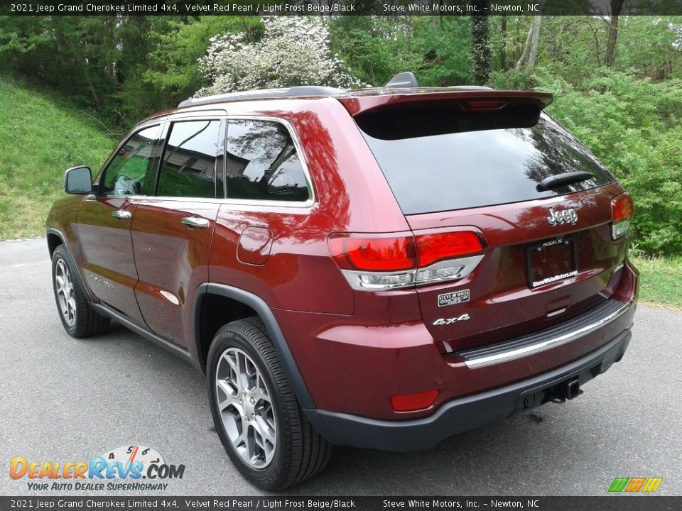 2021 Jeep Grand Cherokee Limited 4x4 Velvet Red Pearl / Light Frost Beige/Black Photo #8