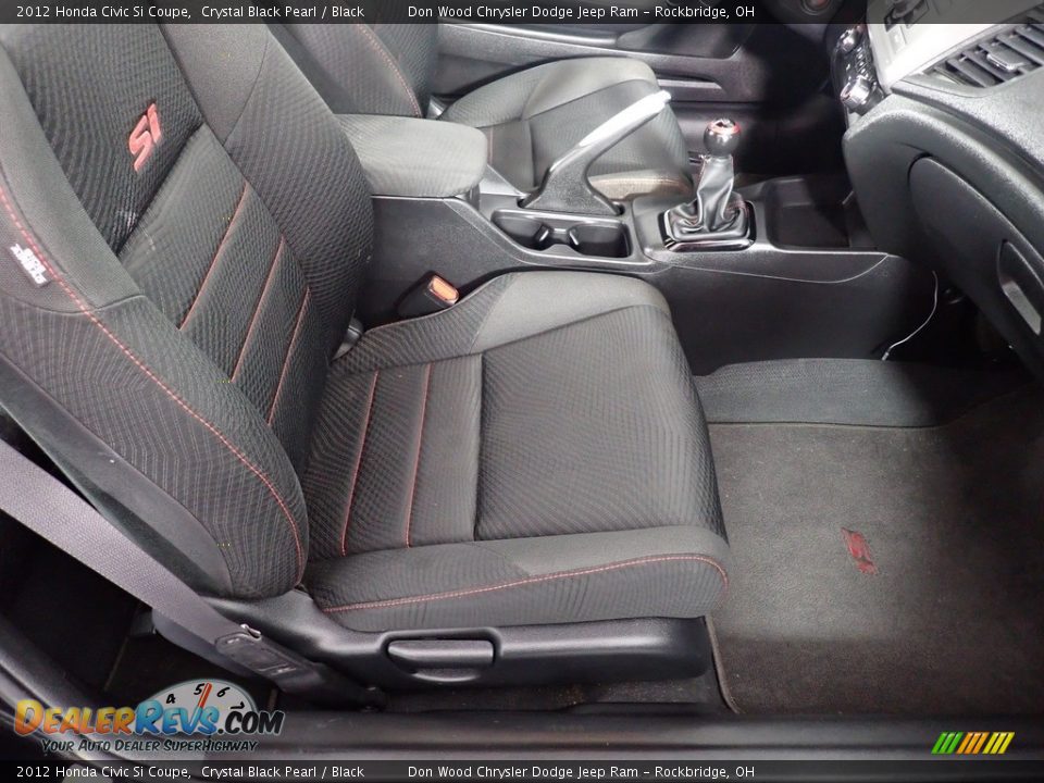 2012 Honda Civic Si Coupe Crystal Black Pearl / Black Photo #33