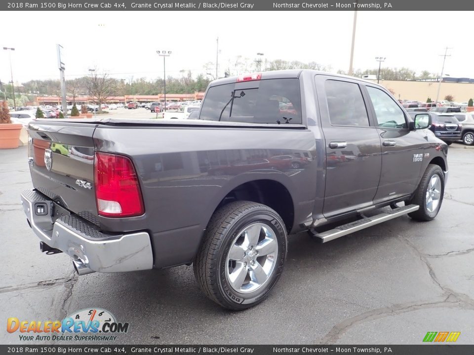 2018 Ram 1500 Big Horn Crew Cab 4x4 Granite Crystal Metallic / Black/Diesel Gray Photo #8