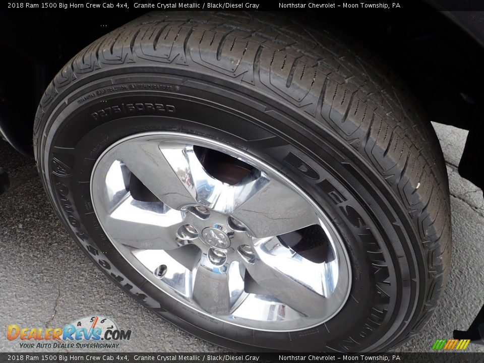 2018 Ram 1500 Big Horn Crew Cab 4x4 Granite Crystal Metallic / Black/Diesel Gray Photo #13