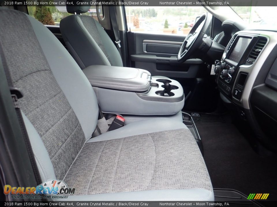 2018 Ram 1500 Big Horn Crew Cab 4x4 Granite Crystal Metallic / Black/Diesel Gray Photo #14